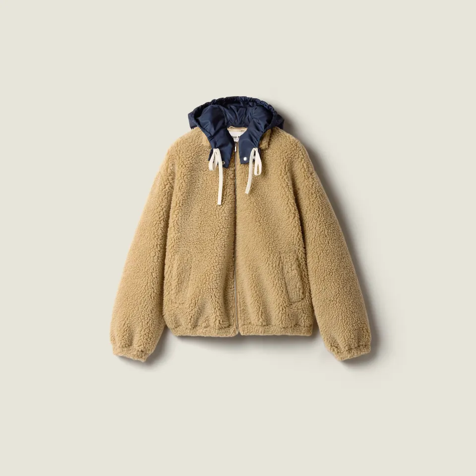 Fleece blouson jacket