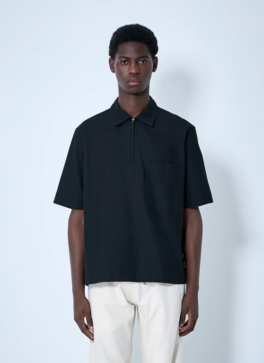 Half Zip-Up Shirt