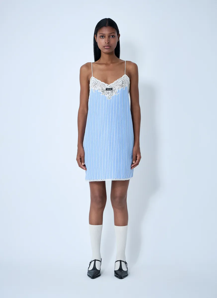 Striped Slip Mini Dress