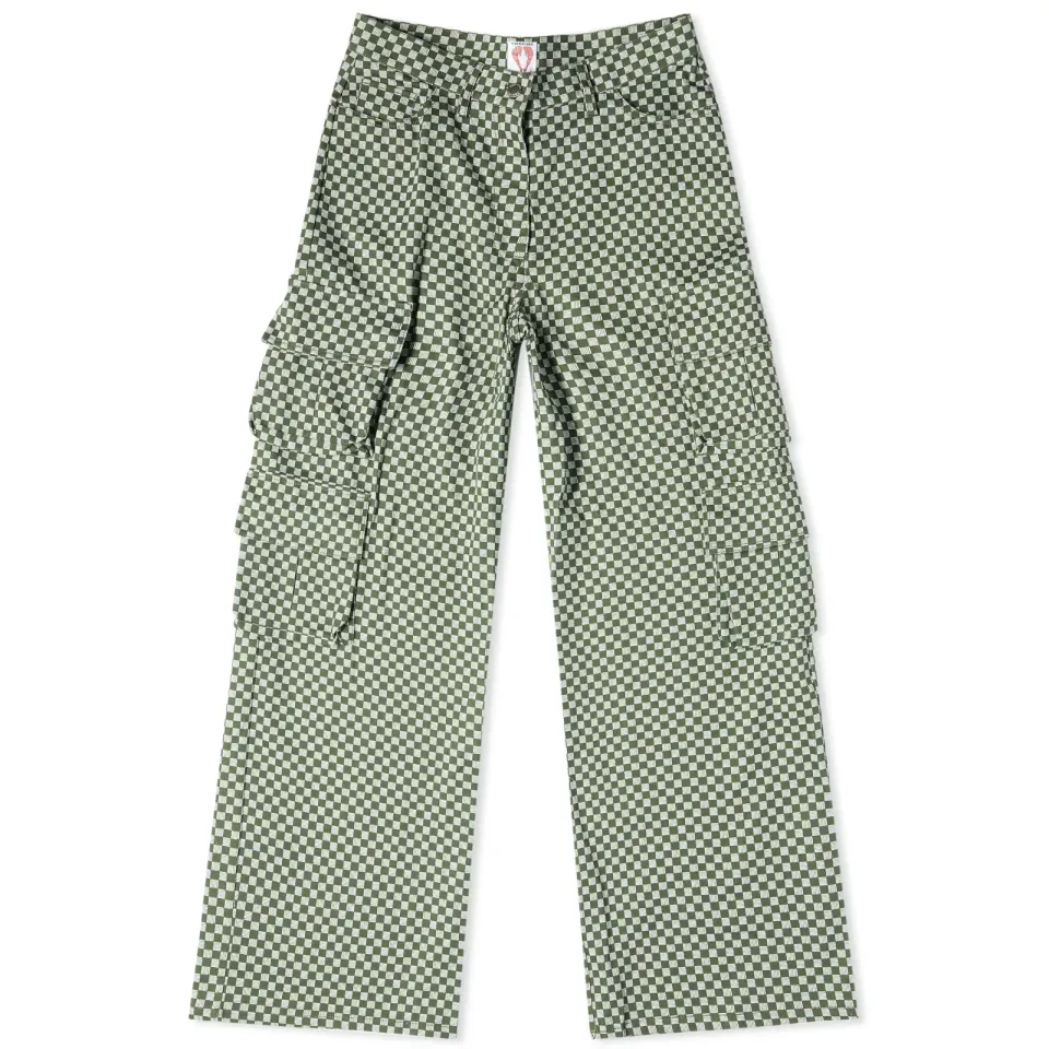 Wide Leg Cargo Trousers