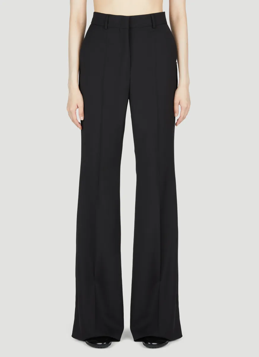 Flared Wool Pants