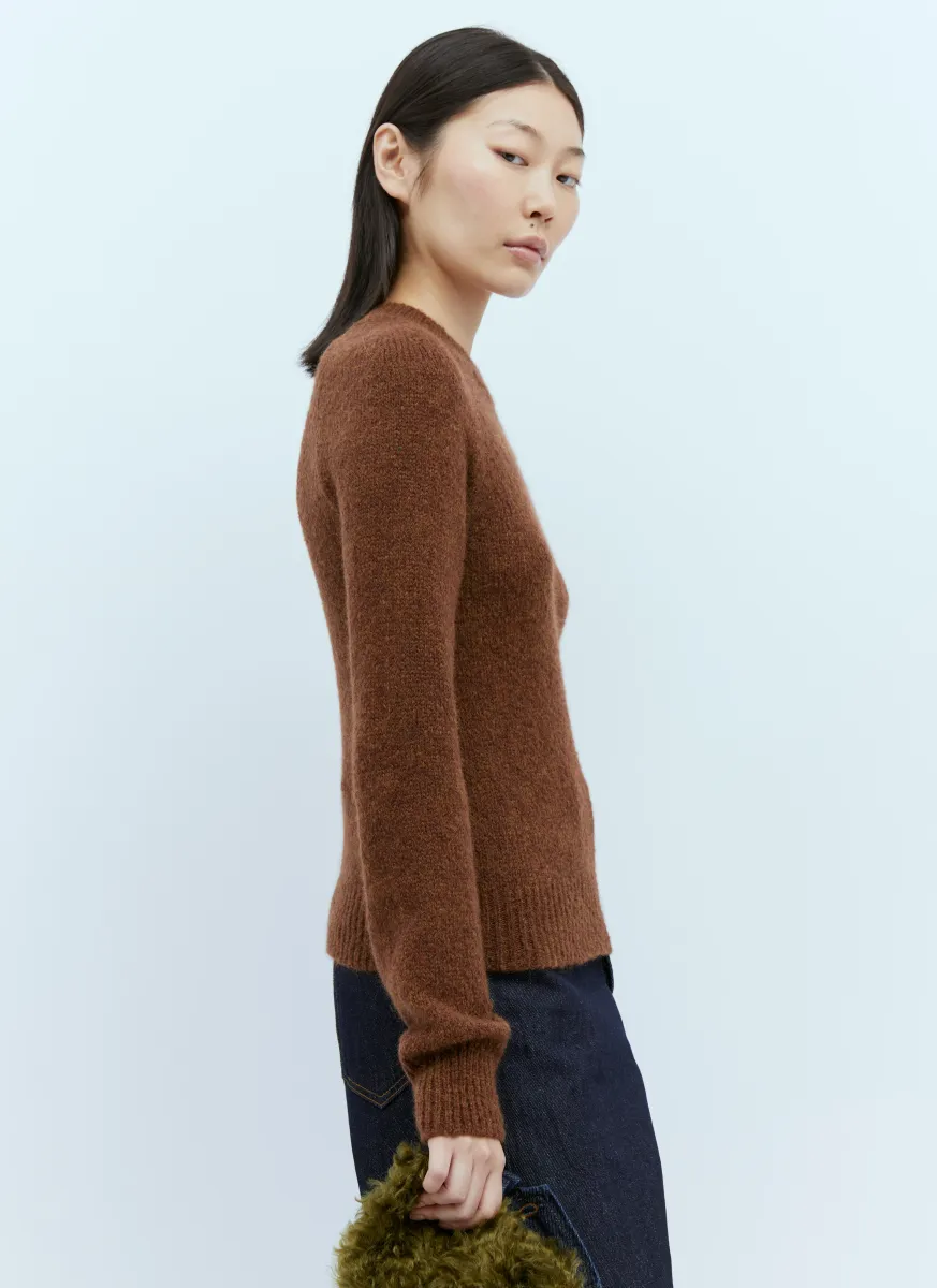 Wool-Blend Knit Sweater