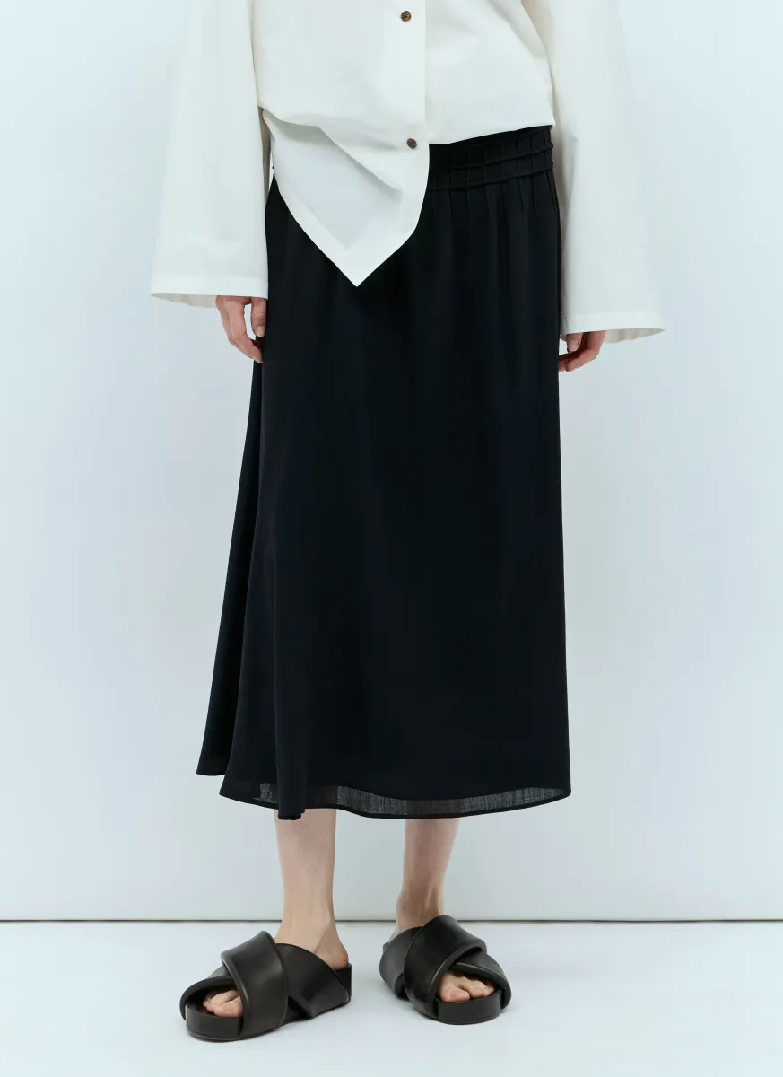 Flared Midi Skirt