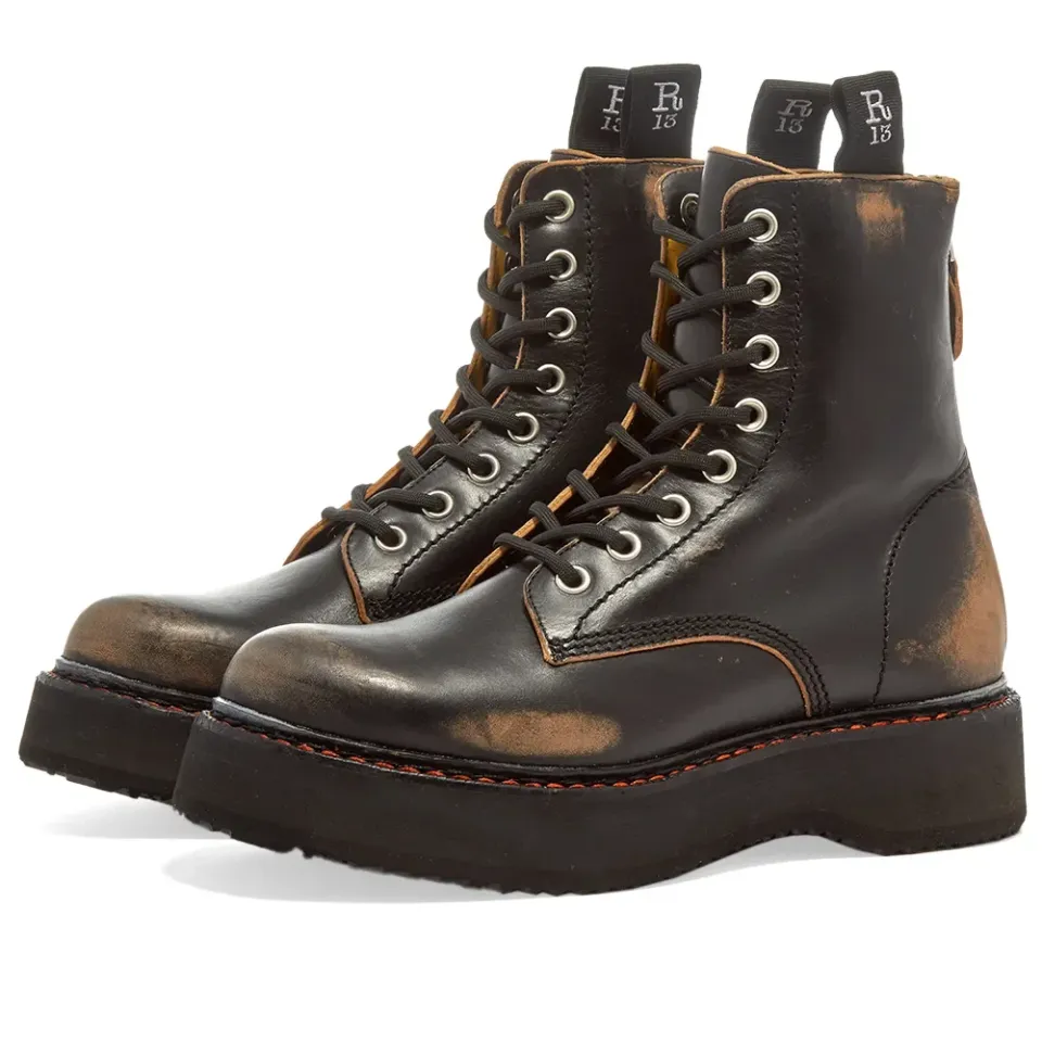 Sing Stack Lace-Up Boot
