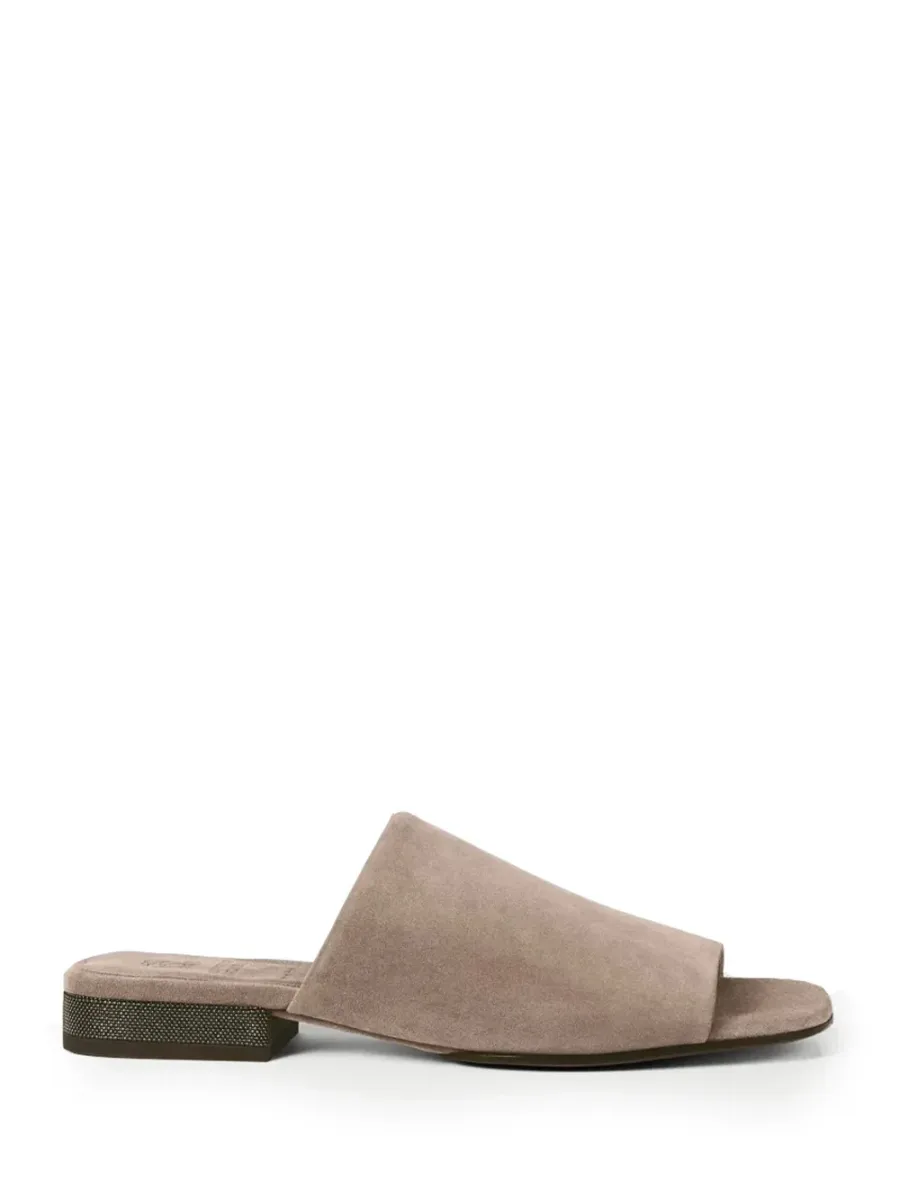 Suede Mules Brown