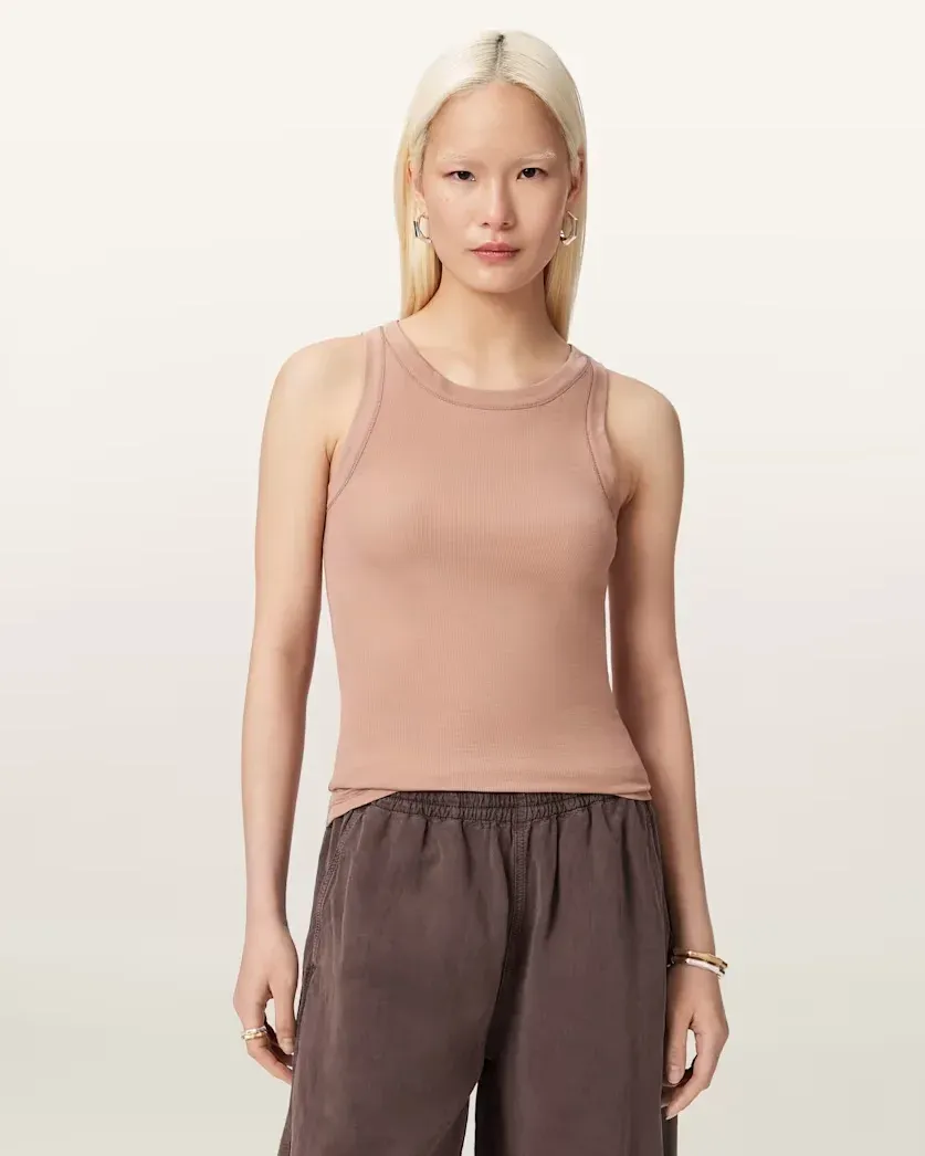 Rina Crew Neck Sleeveless Tank Top