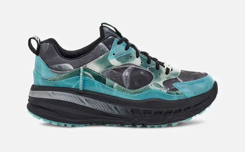 Ca805 X Shark Vision Trainer for Men in Black, Size 4, Cotton/Leather