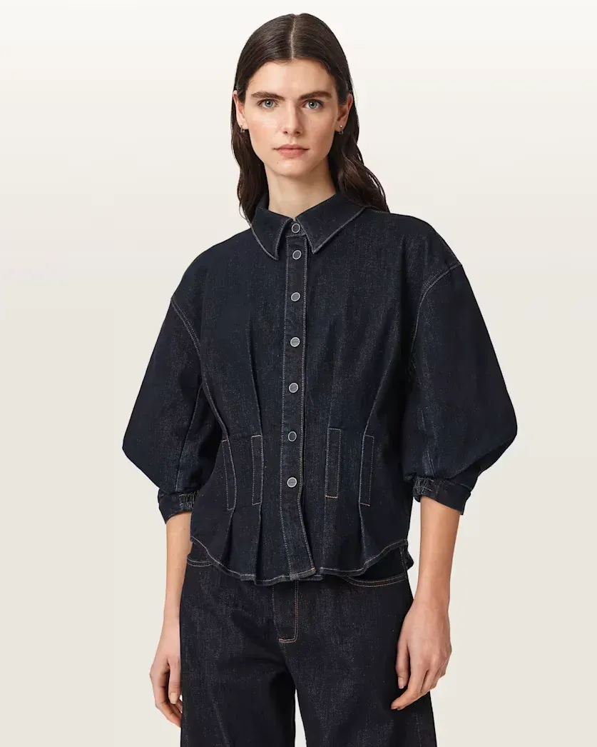 Nancy Fitted Denim Shirt
