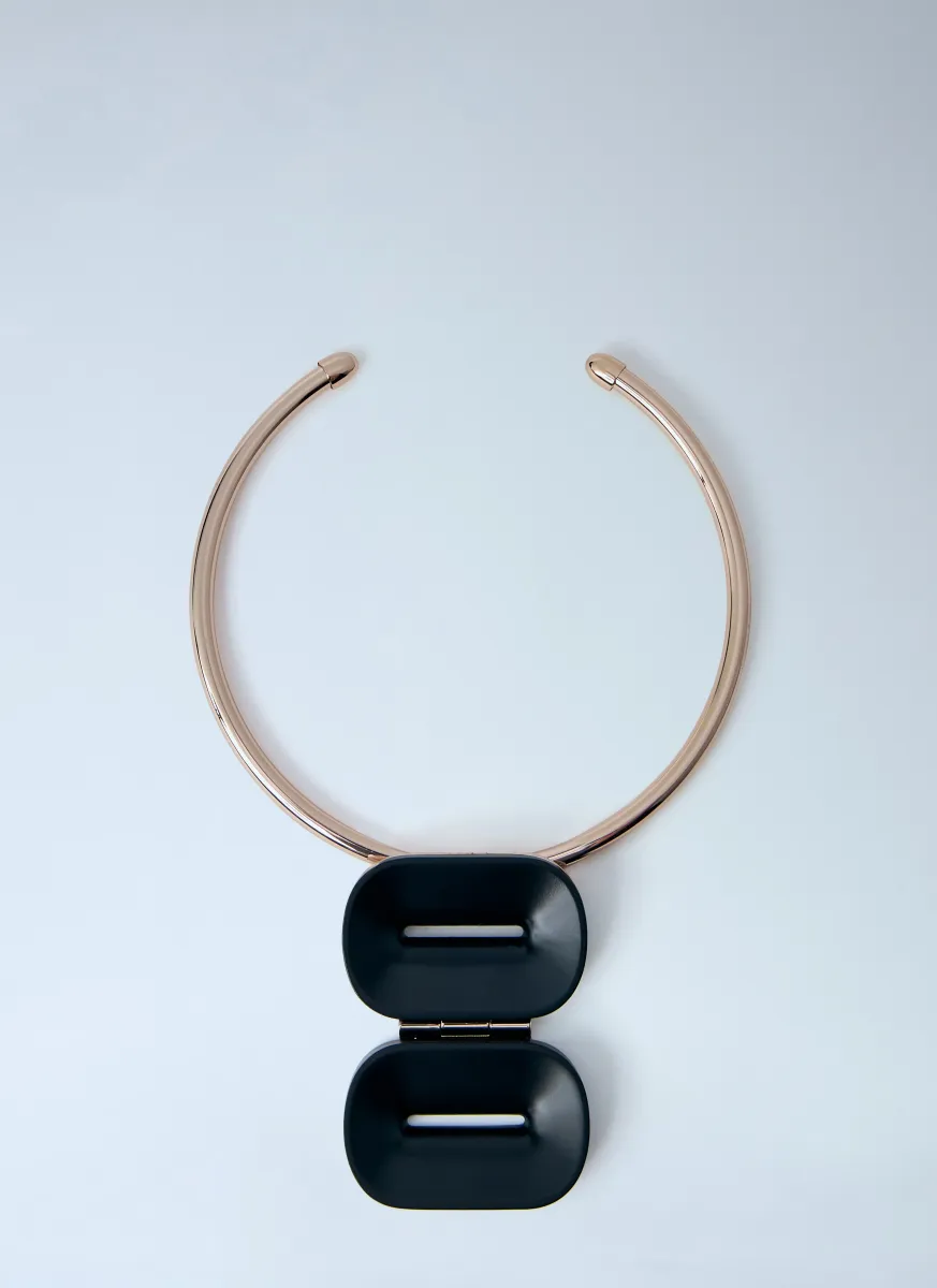 Sculptural Metal Necklace