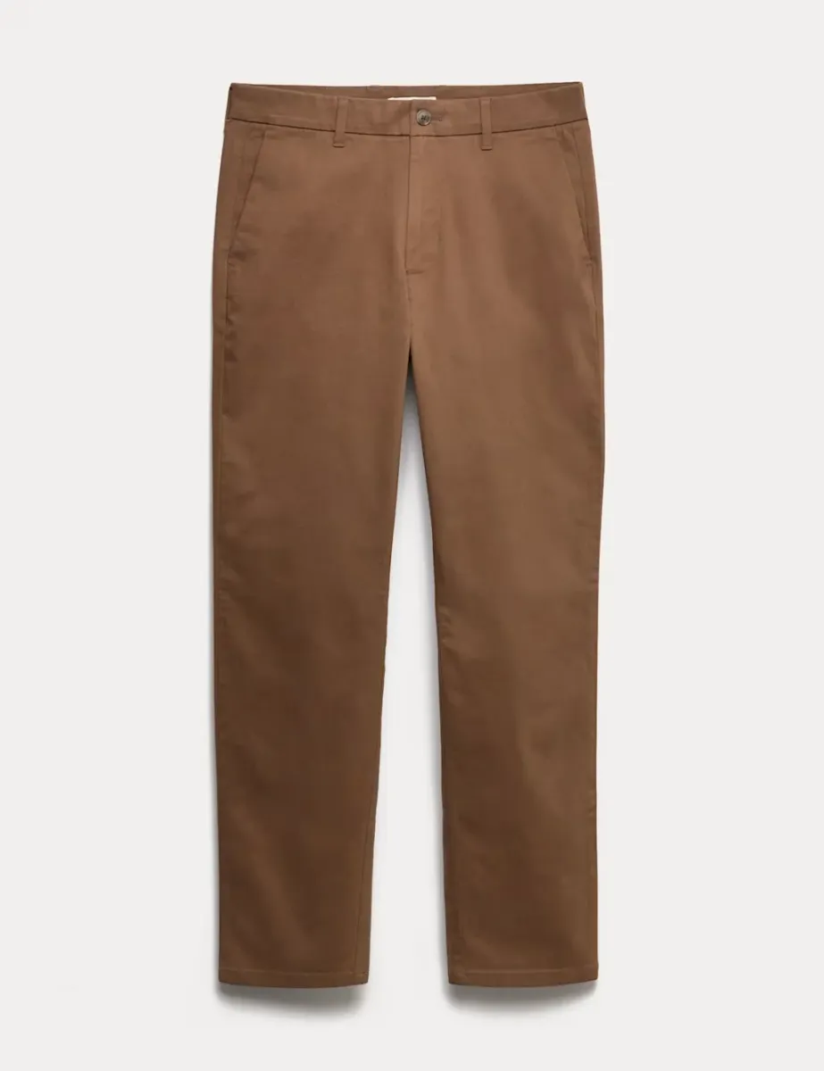 Regular Fit Stretch Chinos Brown