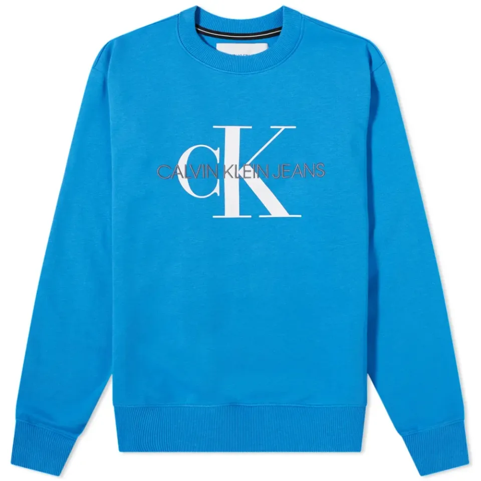 Monogram Print Crew Sweat