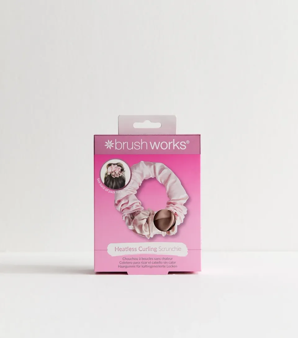 Pink Heatless Curling Scrunchie
