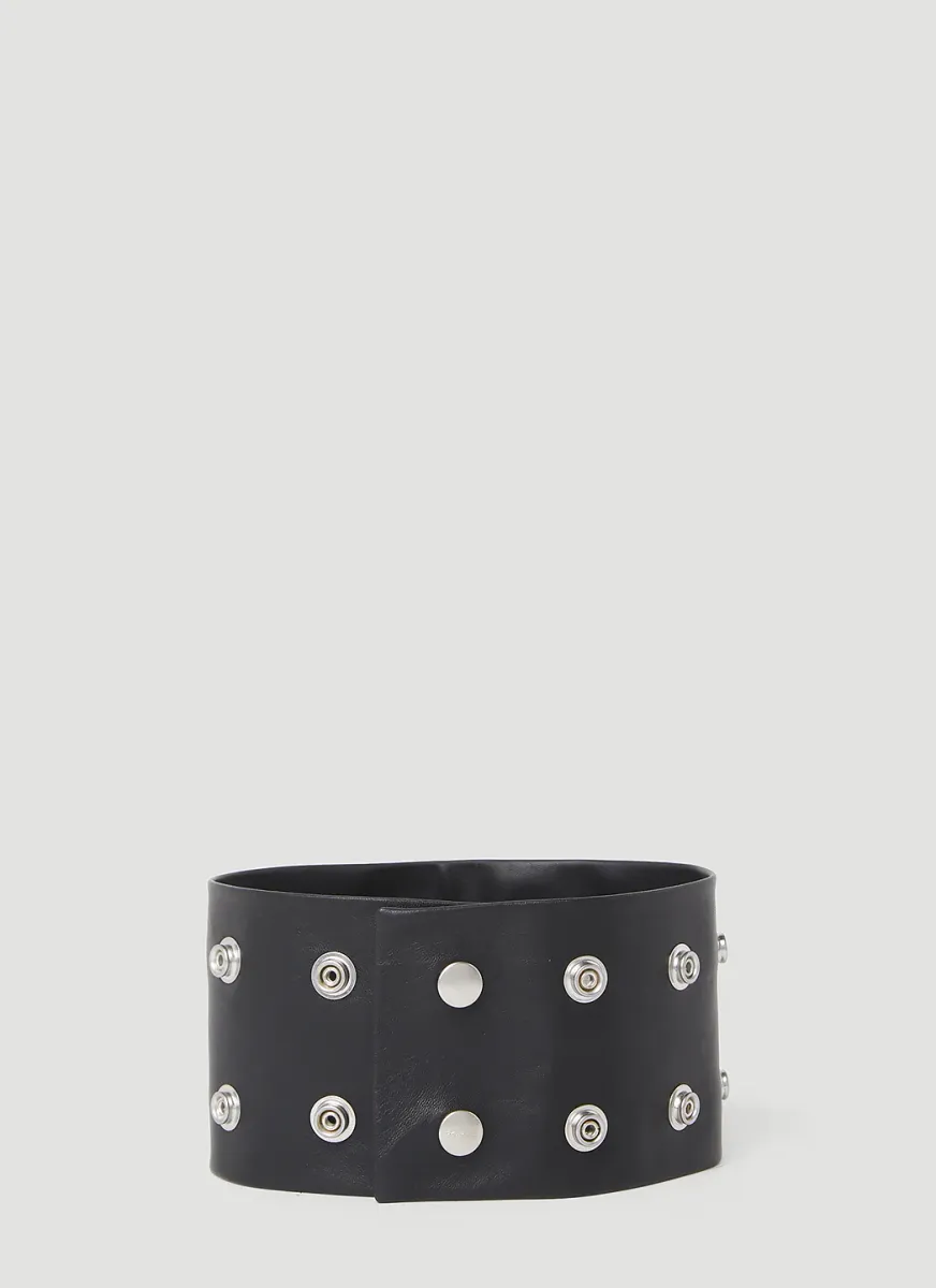 Leather Stud Necklace