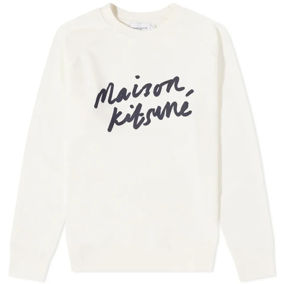 Maison Kitsuné Handwriting Clean Crew Sweat