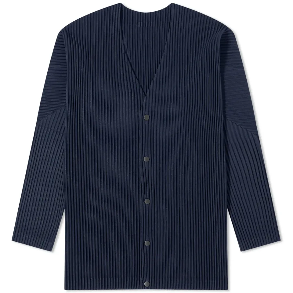 Pleated Cardigan