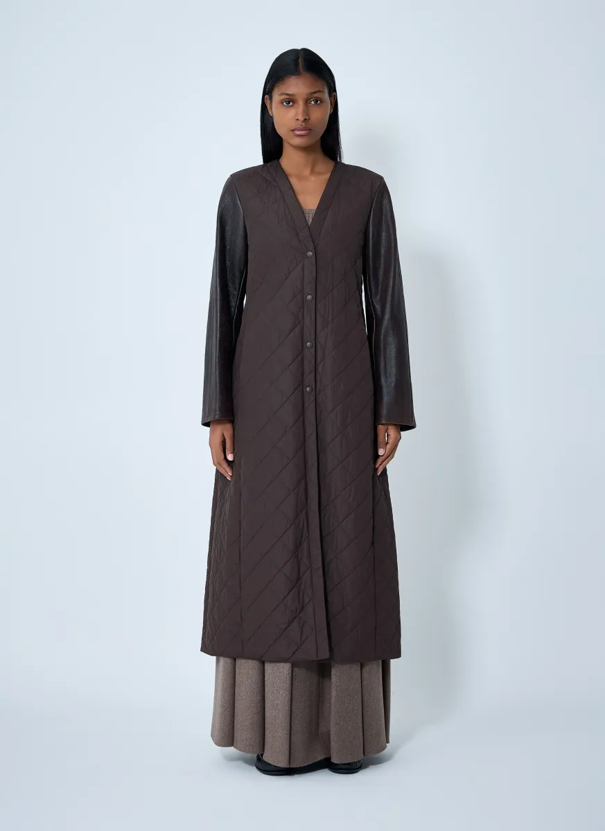 Quilted Maxi Coat