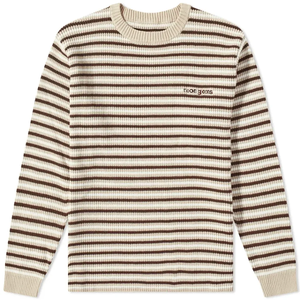 Long Sleeve Tetris Knit T-Shirt