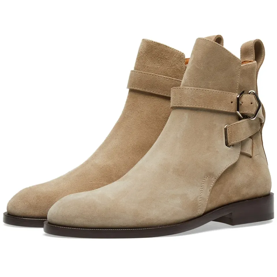 Julian Suede Buckle Ankle Boot