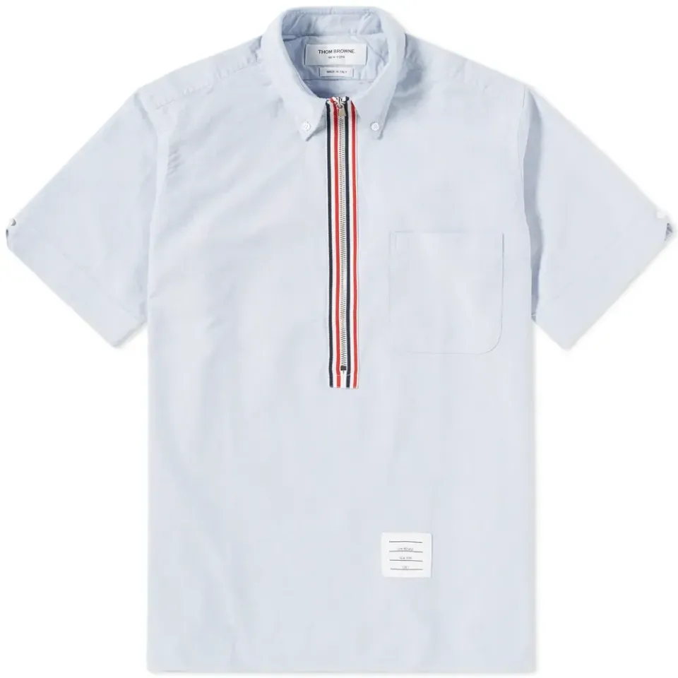 Oxford Zip Popover Shirt