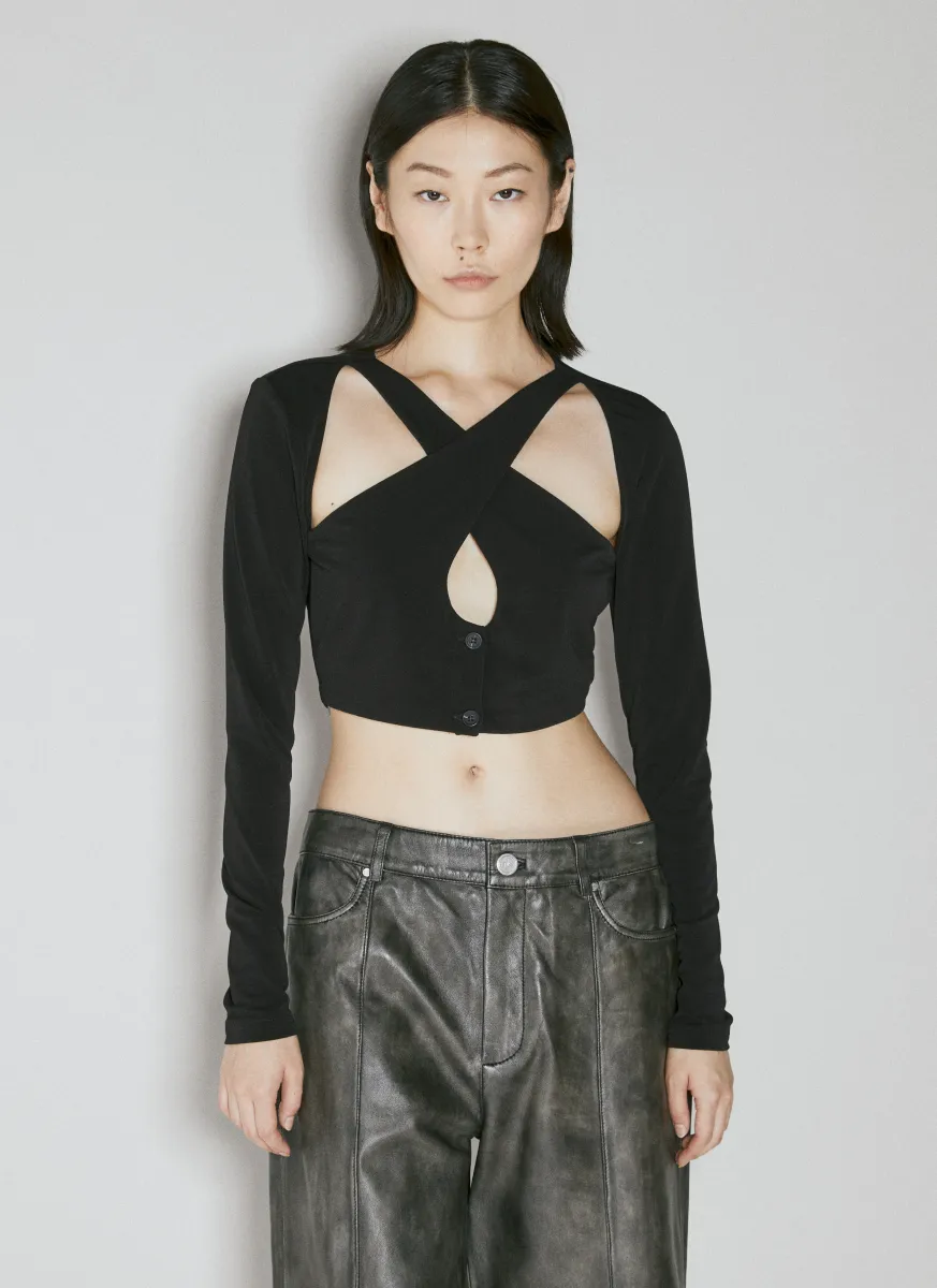 Crop Crossover Top