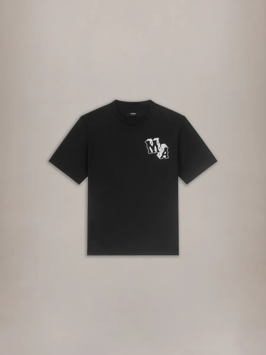 BLOCK LETTER TEE - Black