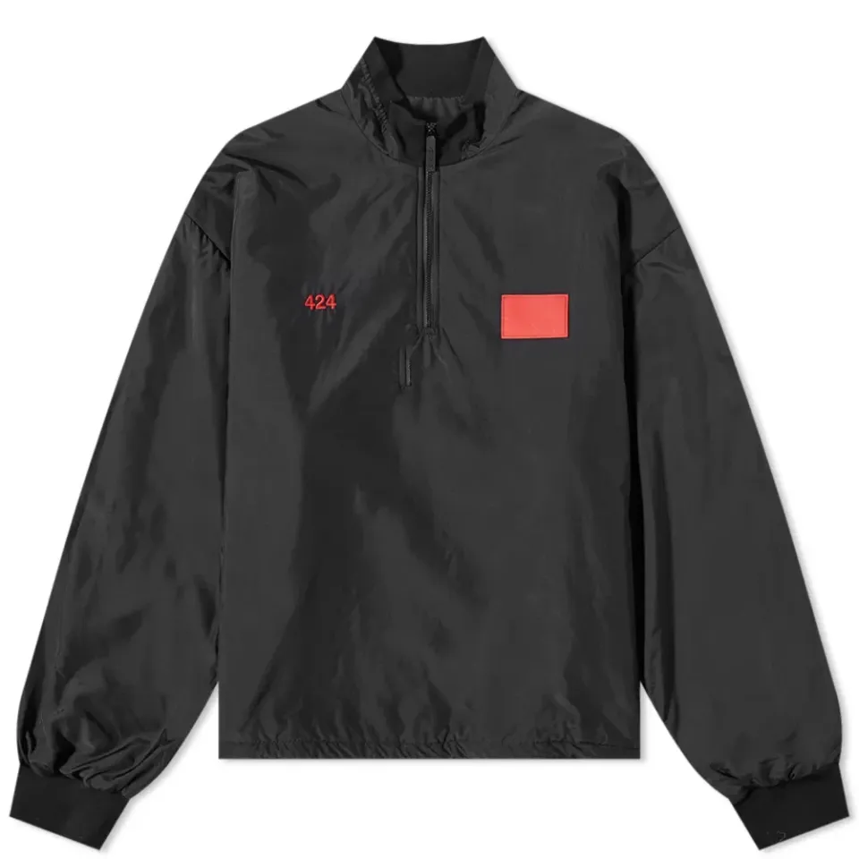 Quarter Zip Logo Track Jacket