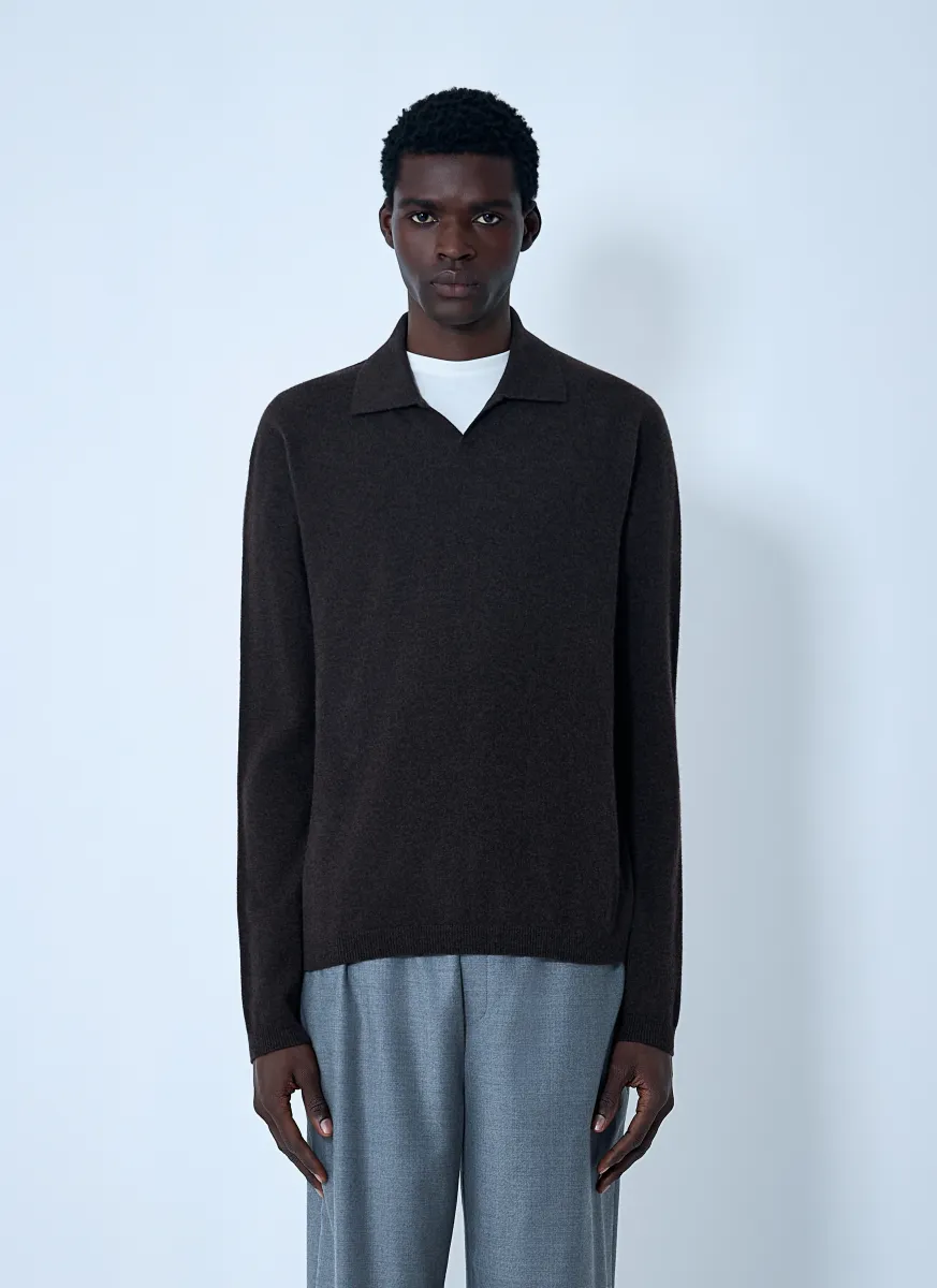Franz Cashmere Polo Sweater