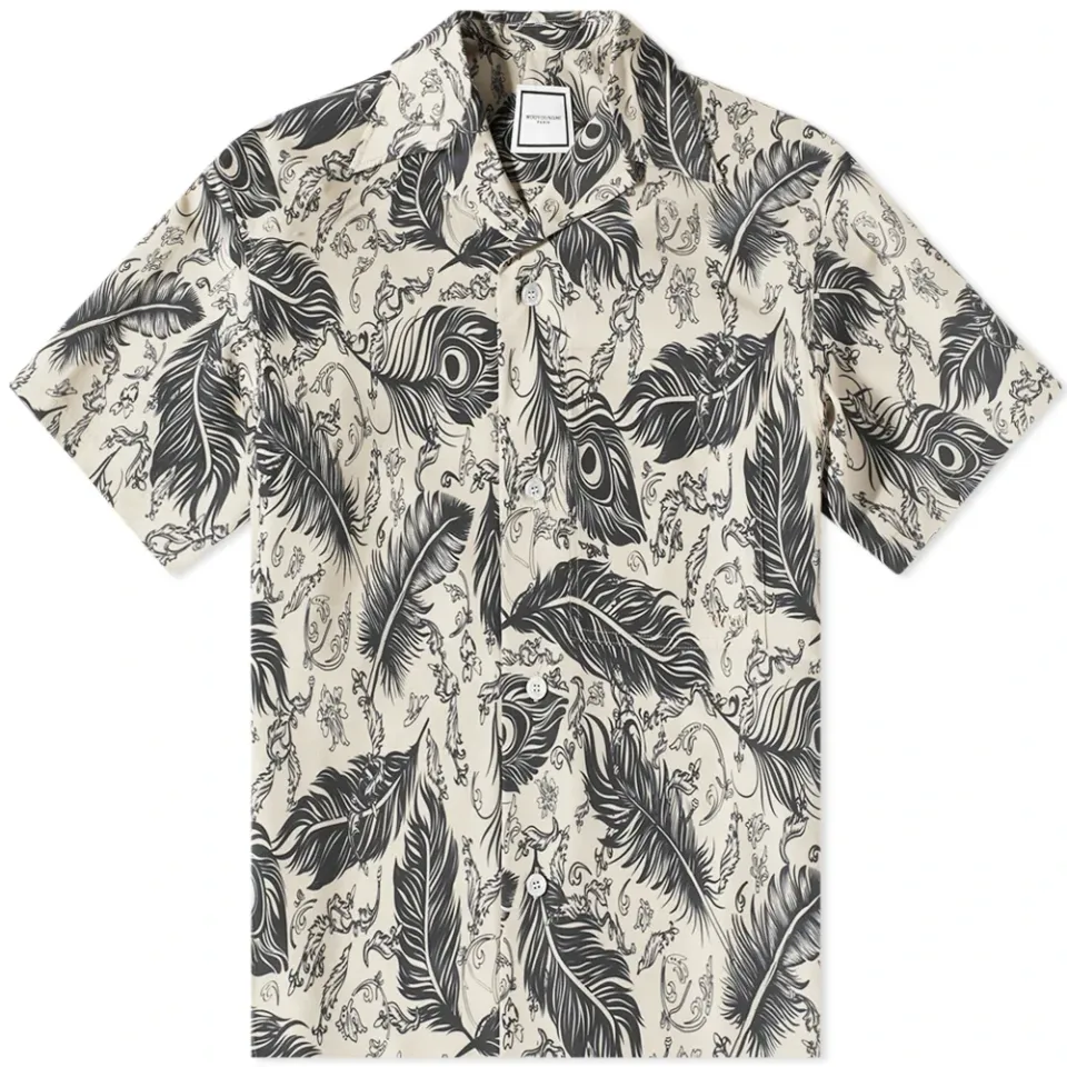Leaf Print Vacation Shirt