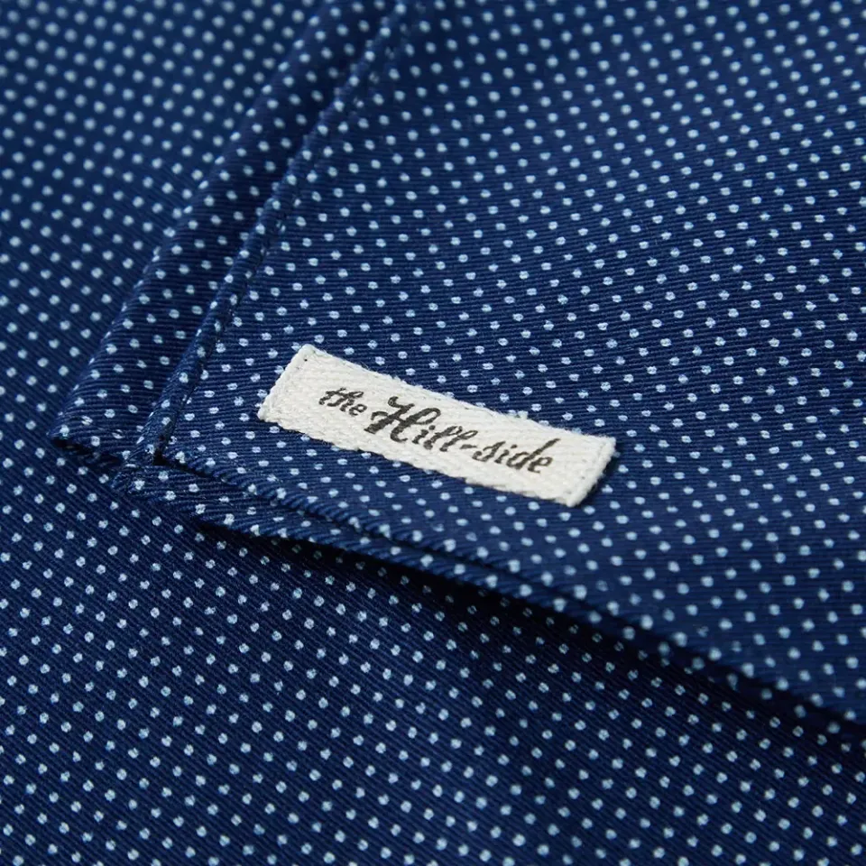 Indigo Wabash Polka Dot Scarf