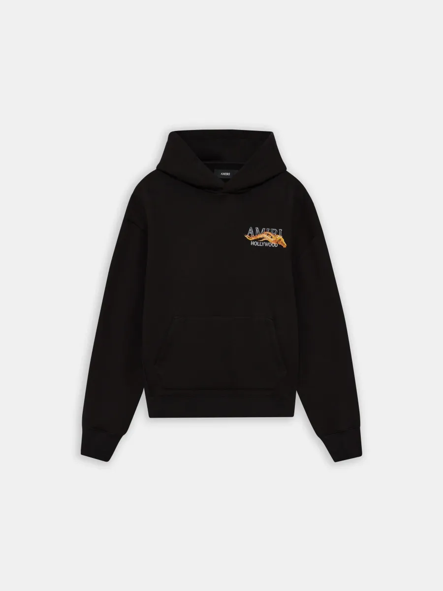 HOLLYWOOD HORSE HOODIE - Black