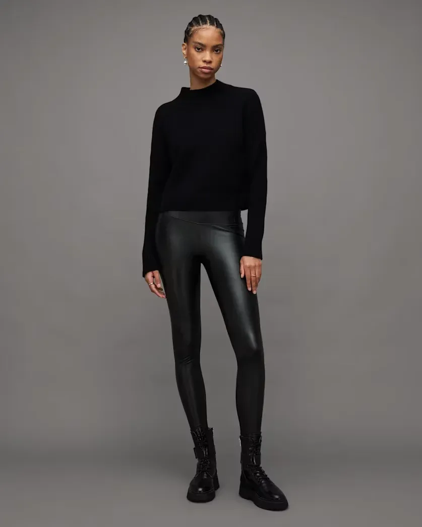 Cora High-Rise Skinny Fit Faux Leggings