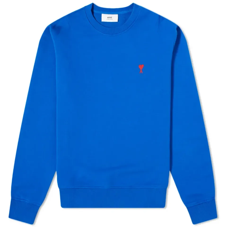AMI Small A Heart Crew Sweat