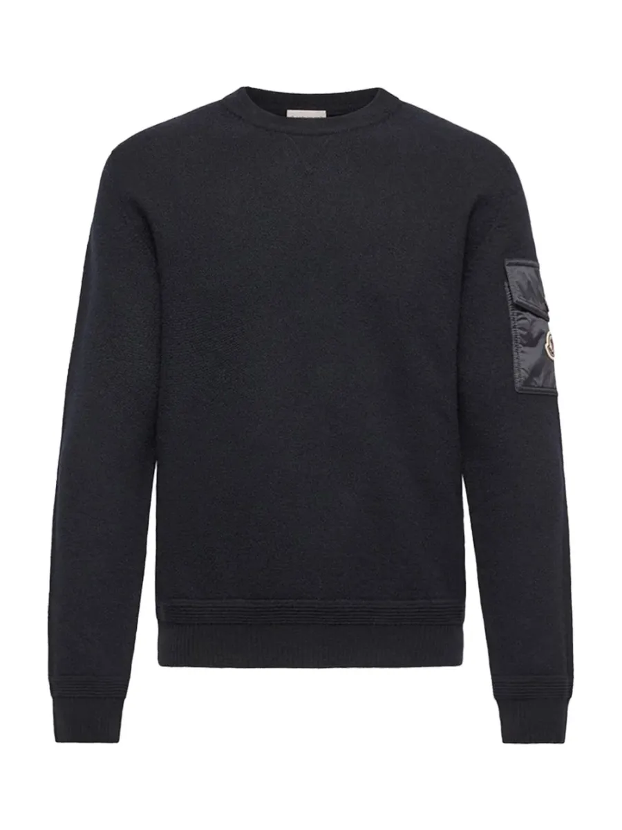 Men Wool Jumper Navy
