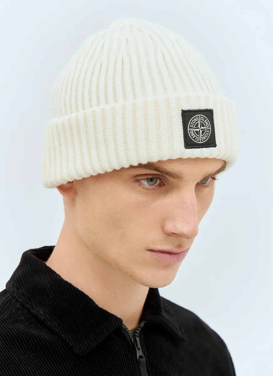 Logo Patch Beanie Hat
