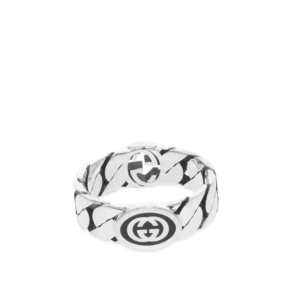 Gucci Interlocking G Enamel Ring