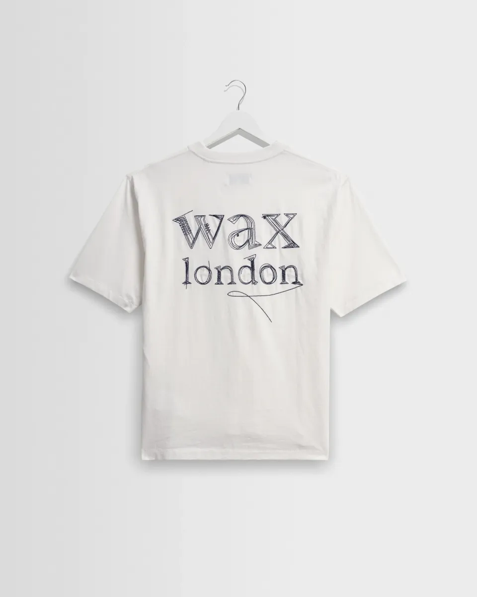 Dean - Off White Scribble Text t-Shirt
