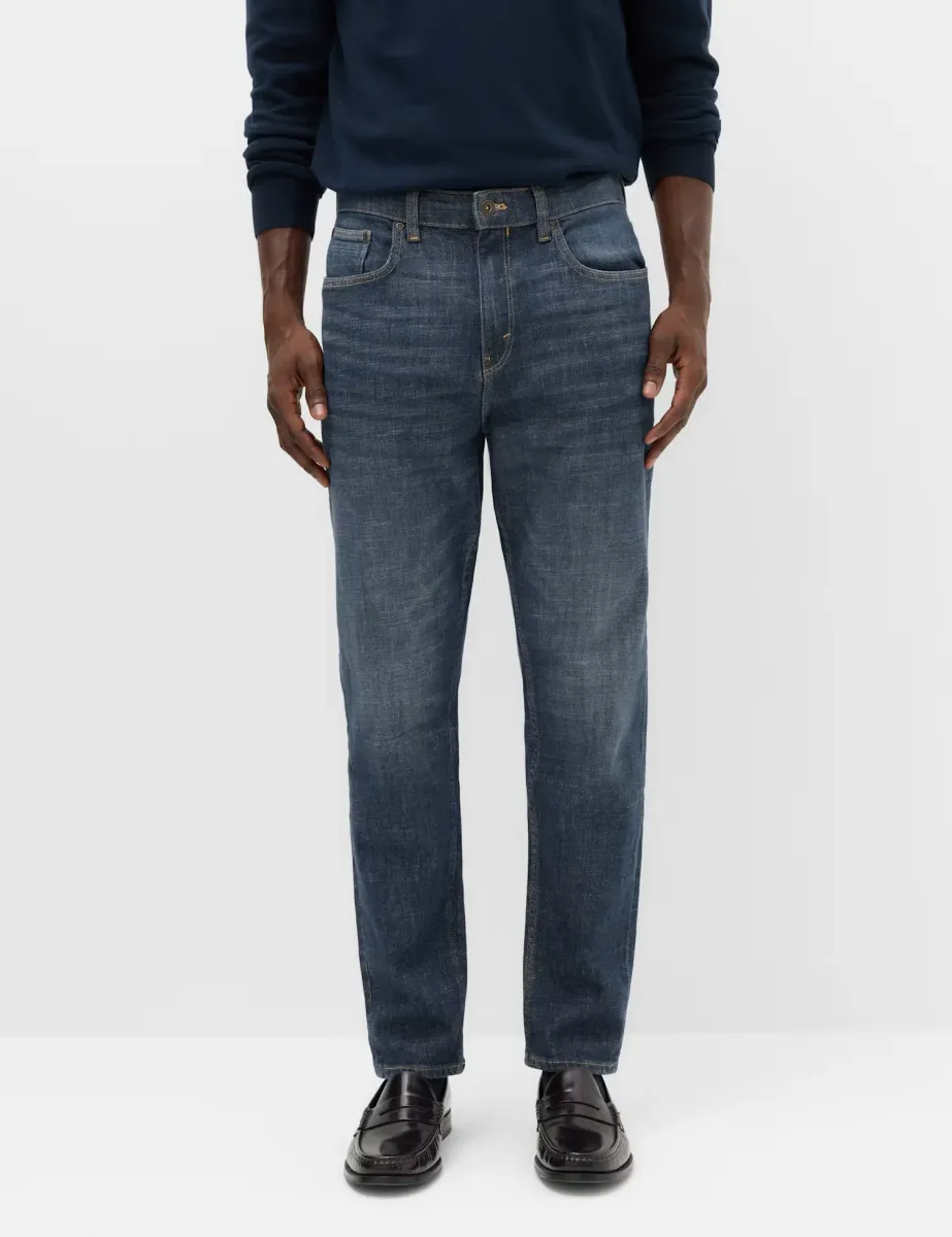 Straight Fit 5 Pocket Jeans