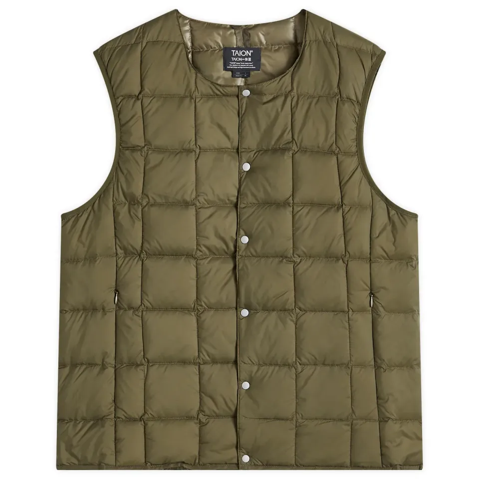 Crew Neck Down Vest