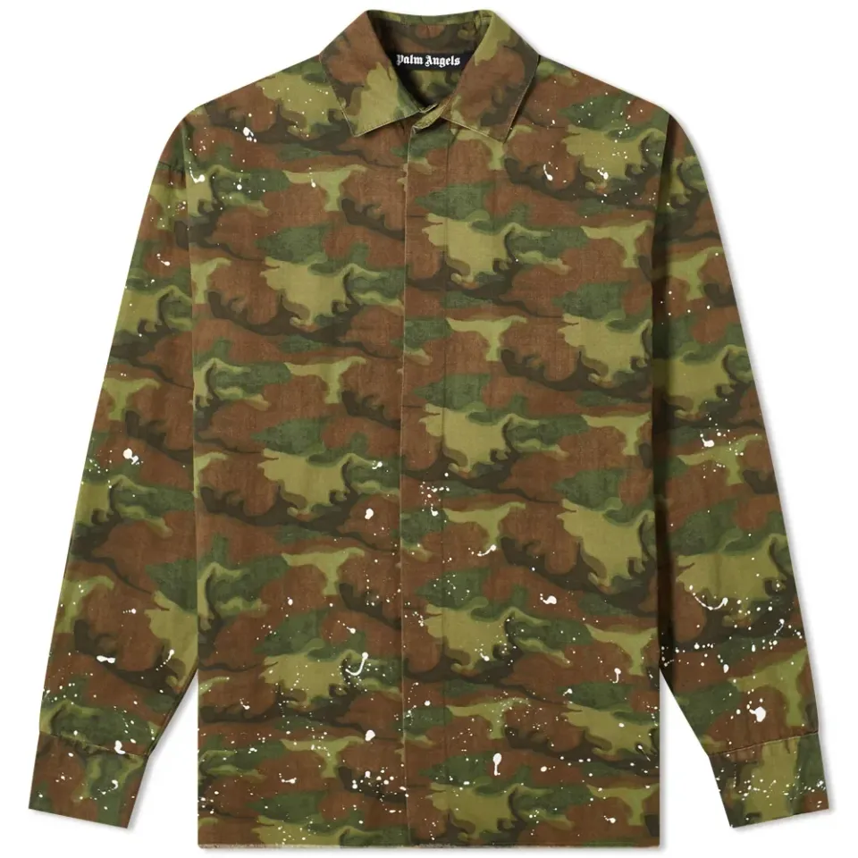 Camo Paint Splatter Overshirt