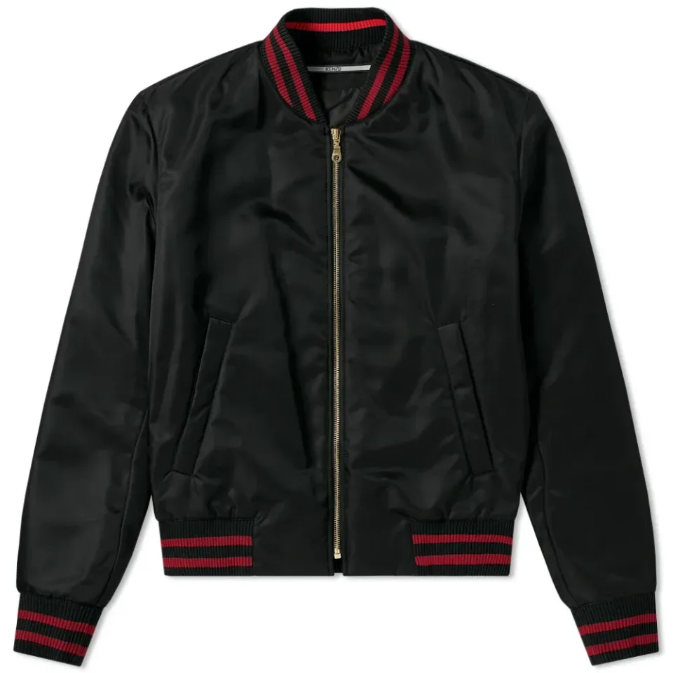 Embroidered Tiger Bomber Jacket