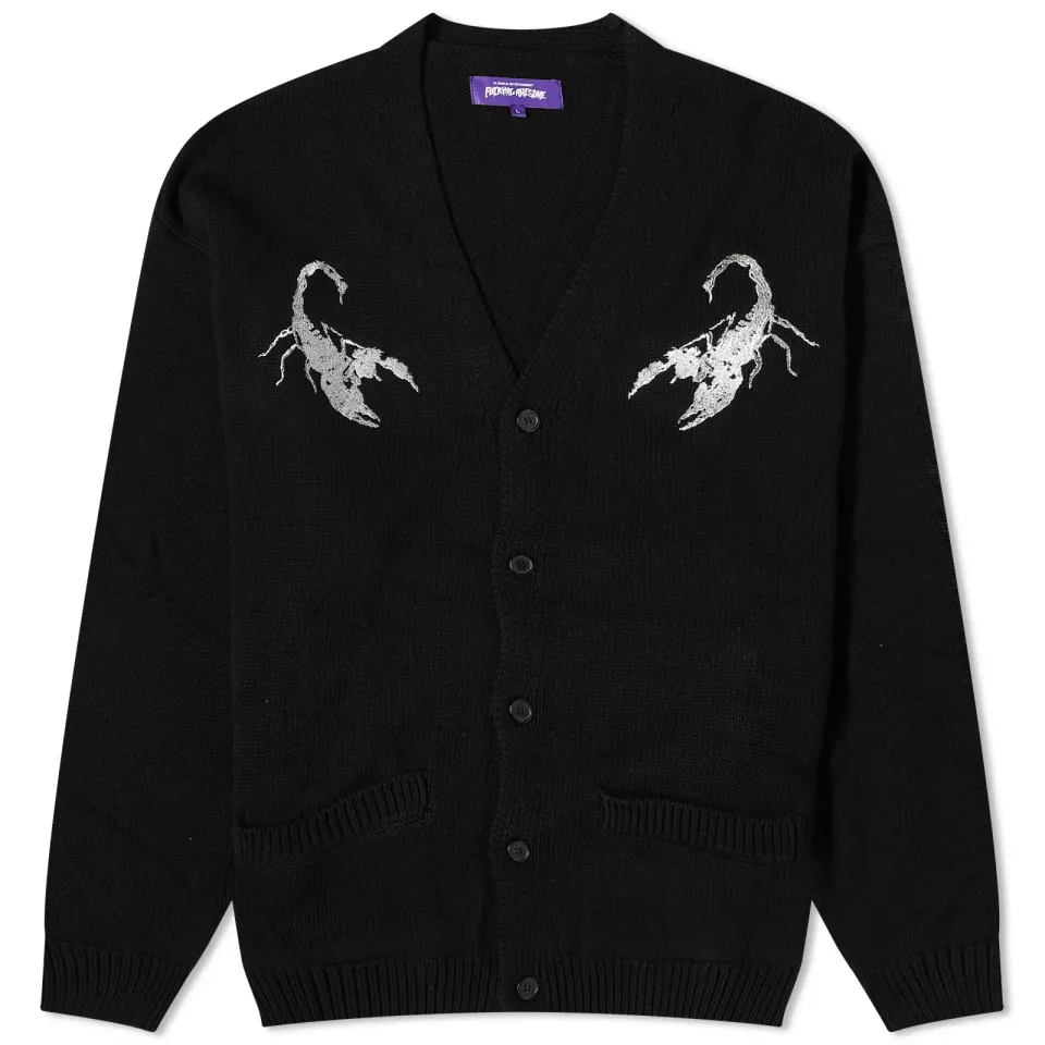 Embroidered Scorpion Cardigan
