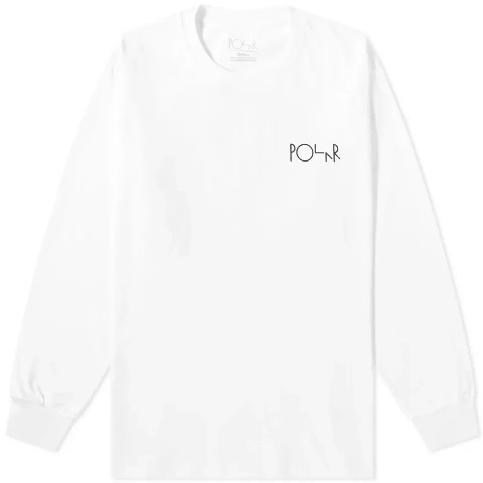 Polar Skate Co. Long Sleeve Moth House Fill Logo T-Shirt