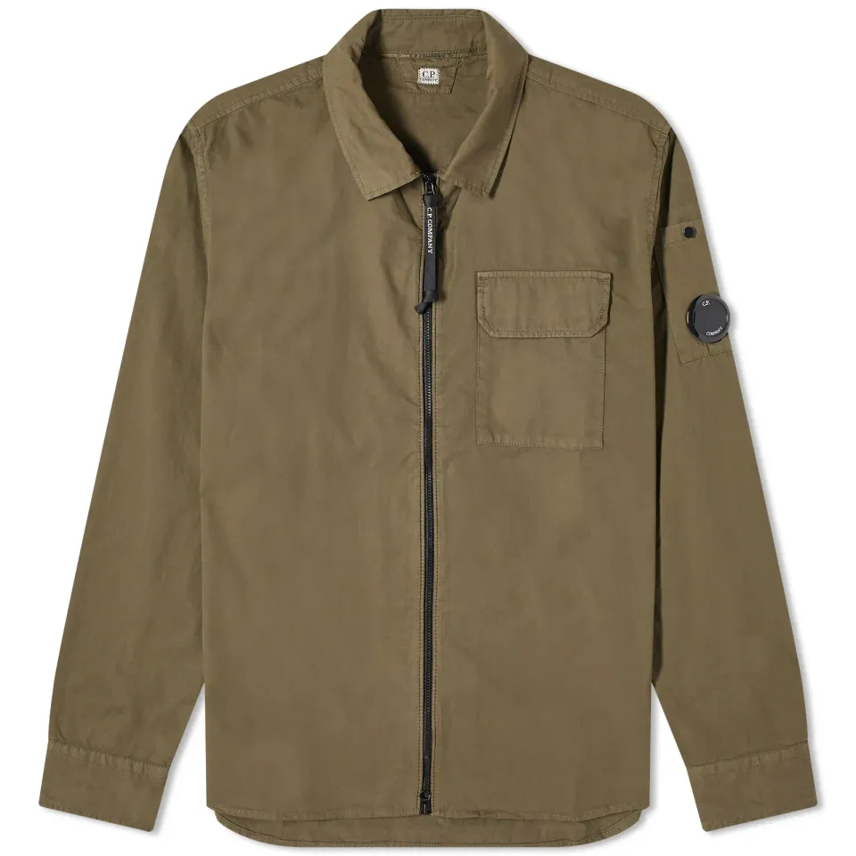 Gabardine Zipped Shirt