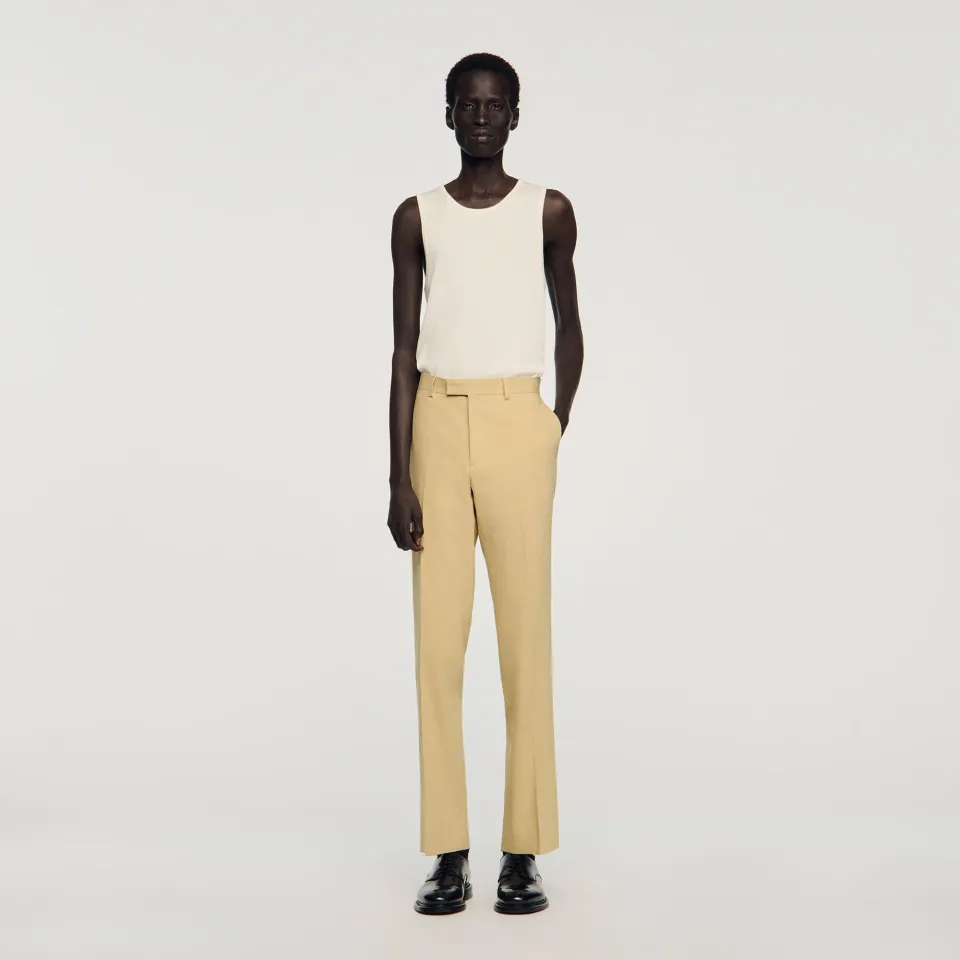 Linen suit trousers