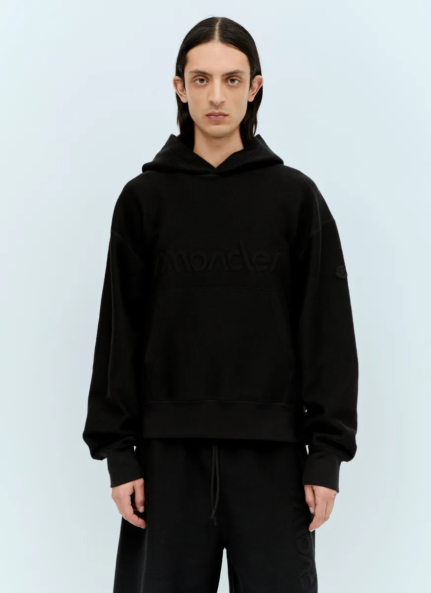 Raised Logo Hooded Sweatshirt