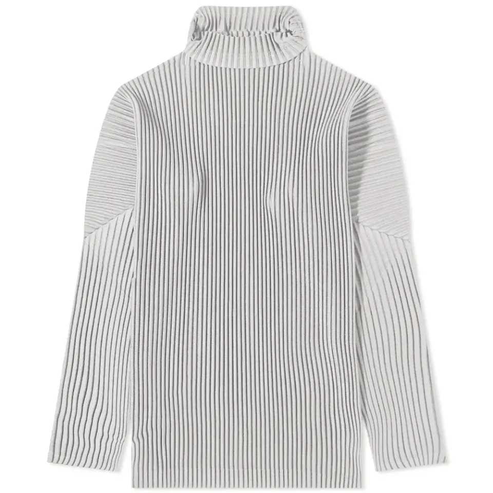 Pleated Roll Neck