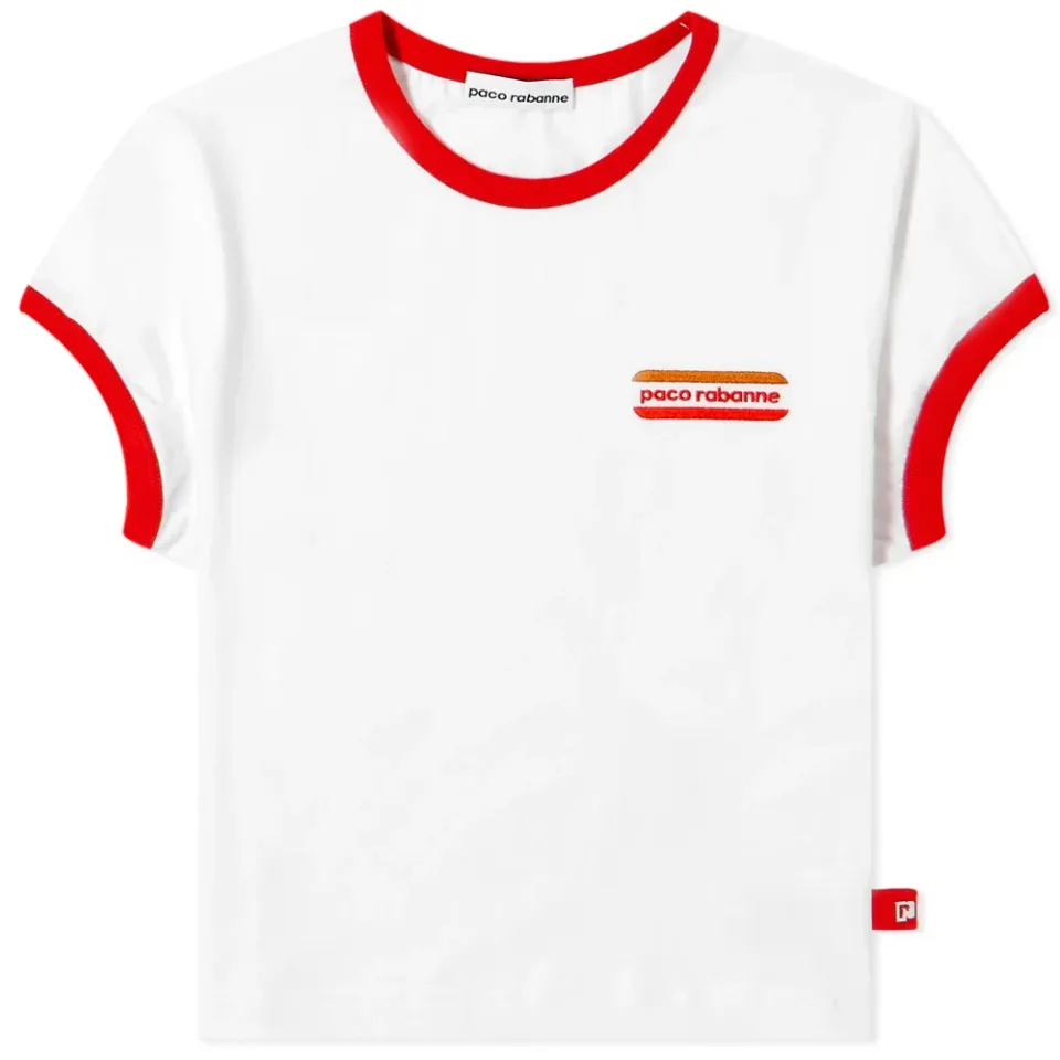 Retro Contrast Trim T-Shirt