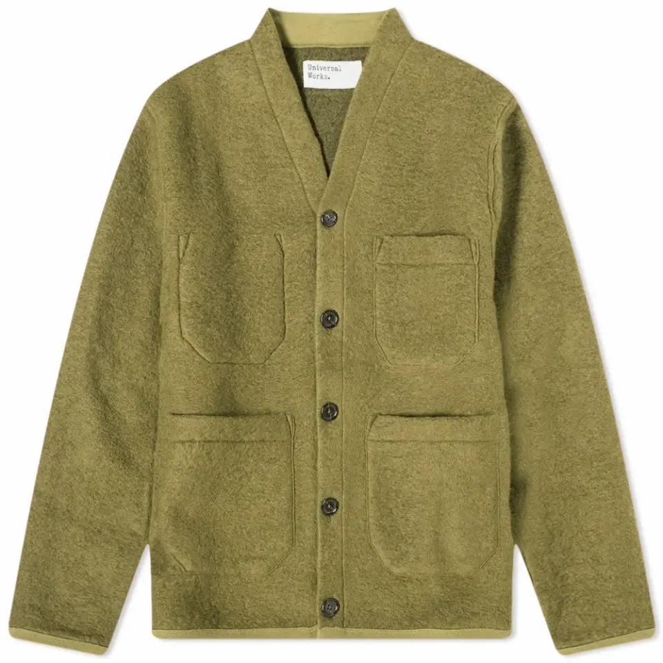 Wool Fleece Cardigan